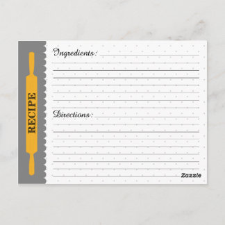 Rezept-Karte Postkarte