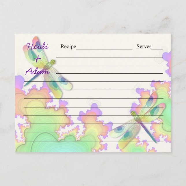 Rezept-Karte Postkarte (Vorderseite)