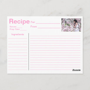 Rezept-Karte Postkarte