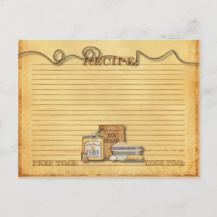 Rezept-Karte Postkarte