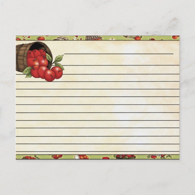Rezept-Karte Postkarte (Vorderseite)