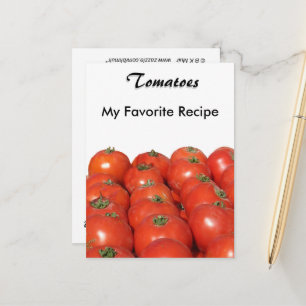 Rezept-Karte - Tomaten Postkarte