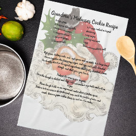 Rezept Keepake Weihnachten Vintage Weihnachtszeit  Geschirrtuch