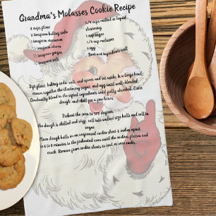 Rezept Keepake Weihnachten Vintager Weihnachtsmann Geschirrtuch