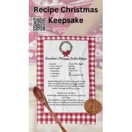 Rezept Keepake Weihnachtskekse Rotes Kariertes Grü Geschirrtuch