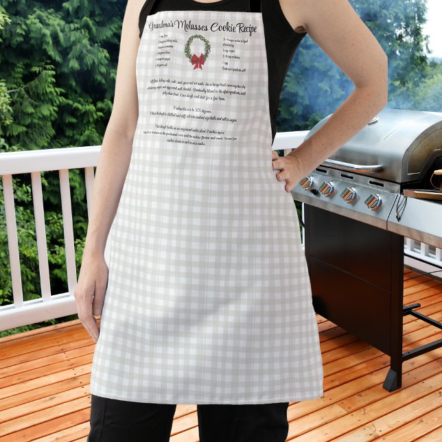 Rezept Keepsake Weihnachtskochtopf Rotes Grün kari Schürze (Von Creator hochgeladen)