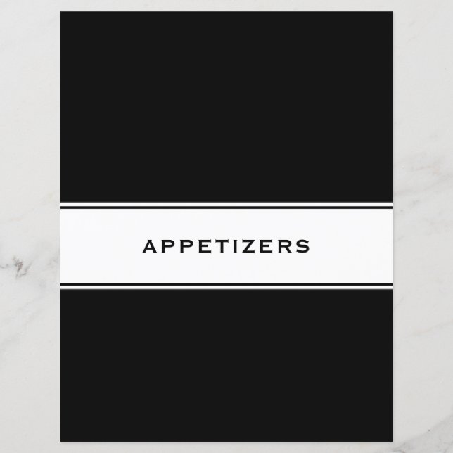 Rezept-Kochbuch-Division | Appetithappen (Vorderseite)