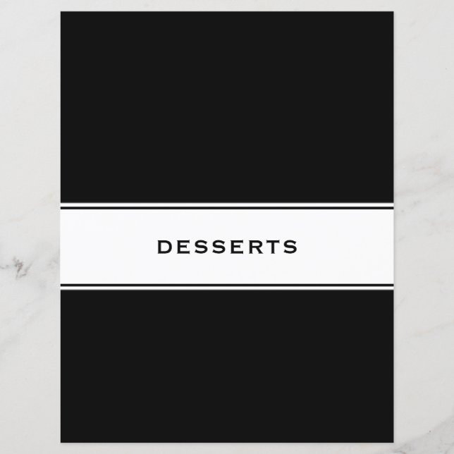 Rezept-Kochbuch-Division | Desserts (Vorderseite)