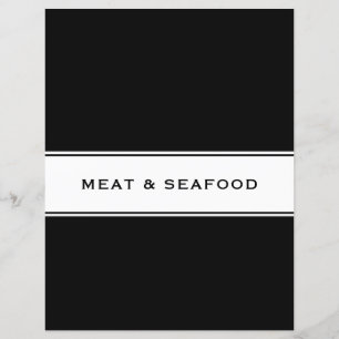 Rezept-Kochbuch-Division Fleisch und Meeresfrüch