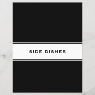 Rezept-Kochbuch-Division Seitliche Geschirr