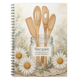 Rezept-Kochbuch-Notizbuch mit individuellem Design Notizblock