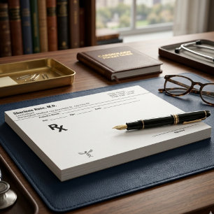 Rezept Notizblock für Ärzte und Medizinisches Pers