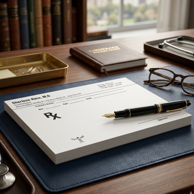 Rezept Notizblock für Ärzte und Medizinisches Pers (Prescription Notepad for Doctors and Medical Offices -11" x 8.5" Notepad - 40 pages)