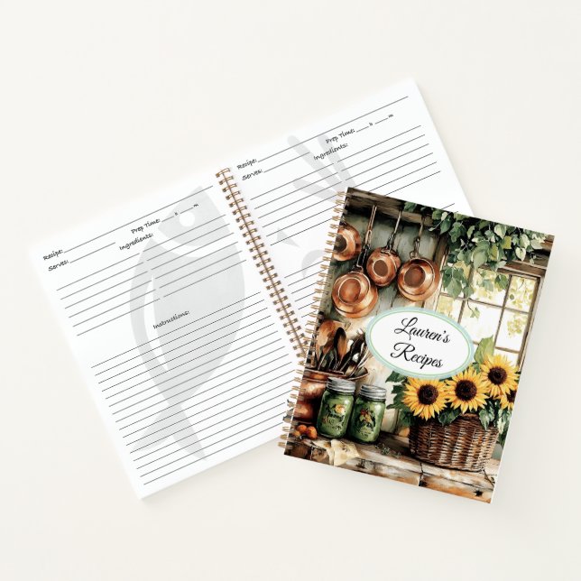 Rezept Notizbuch (Innenseite)