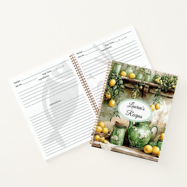 Rezept Notizbuch (Innenseite)
