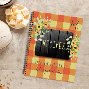 Rezept Organisator Kochbuch Retro Küche rustikal Notizbuch