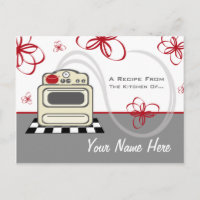 Rezept Postcard - Retro Stove Moderne Küche