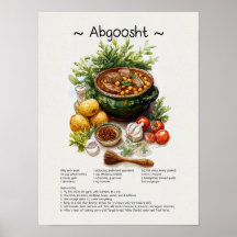 Rezept Poster - Persische Lebensmitteltäuschung