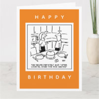 Rezept sagte Stand nach dem Kochen Cartoon