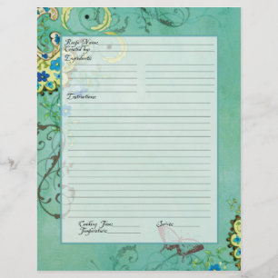 Rezept Seite Familienbesitz Kochbuch Rezept Binder