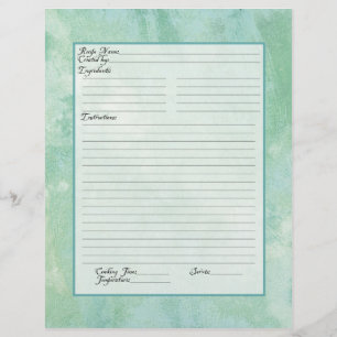 Rezept Seite Familienbesitz Kochbuch Rezept Binder
