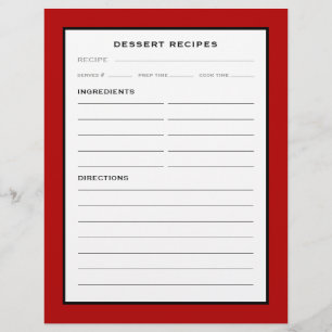 Rezept-Seite   Nachtisch   Einfach Rot Schwarz/Wei