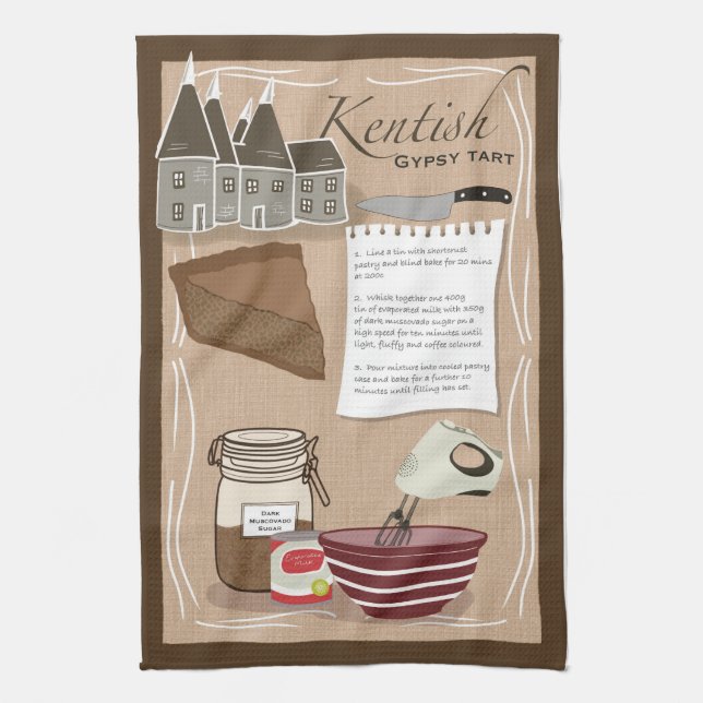 Rezept Tee Handtuch - Kentish Sinti und Roma Tart (Vertikal)