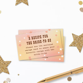 Rezept Western Hübsch Peach Stars Brautparty Begleitkarte