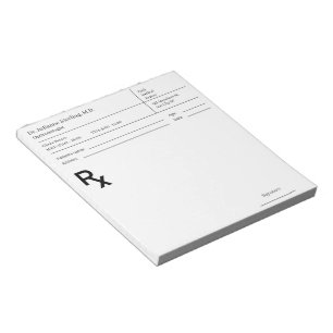 Rezeptblock für Ärzte – Editierbare Arzt-RX Notizblock