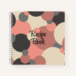 Rezeptbuch für schwarz-rote Moleküle Notizbuch