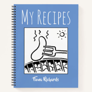 Rezeptbuch mit dem Namen des Besitzers Notizbuch