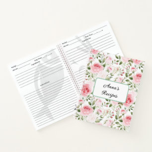 Rezeptbuch mit individuellem Namen Notizbuch
