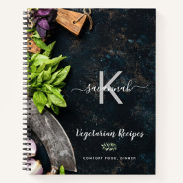 Rezepte der roten, vegitären Küche Notizbuch