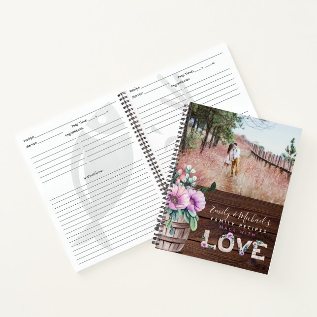 REZEPTE - Familienhäuser Mutter Großmutter Ehefrau Notizbuch (Innenseite)