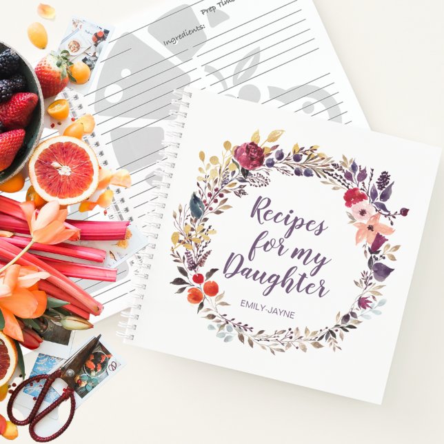 Rezepte für Girl-Flor für meine Tochter-Keepake-No Notizbuch (Von Creator hochgeladen)