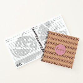 Rezepte für Rosa und Gold Notizbuch