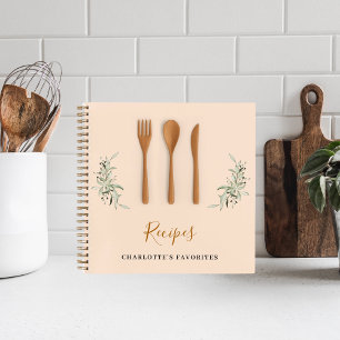 Rezepte Holzküchenutensilien Grünkochbuch Notizbuch