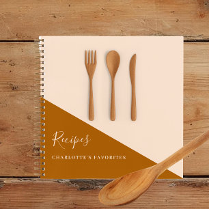 Rezepte Küchenutensilien aus Holz Kochbuch Notizbuch