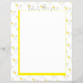 Rezepte Notebook-Seiten Lemons Daisy Kitchen Moder Flyer