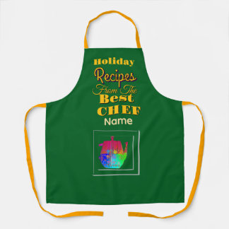 Rezepte vom besten Chef Kaffee Topf Grün  Schürze