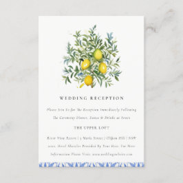 Rezeption: Boho marokkanische Gelbe Zitrone Begleitkarte