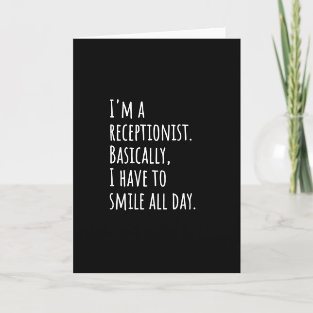 Rezeptionist Karte (Vorderseite)