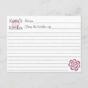 Rezeptionskarten für Brautparty Postkarte