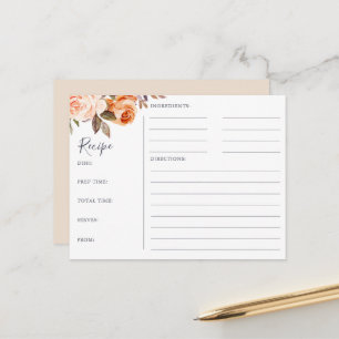 Rezeptionskarten für rustikales Brautparty Postkarte