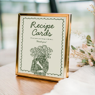 Rezeptkarte Frisch Vom Markt Braut-Schild Poster