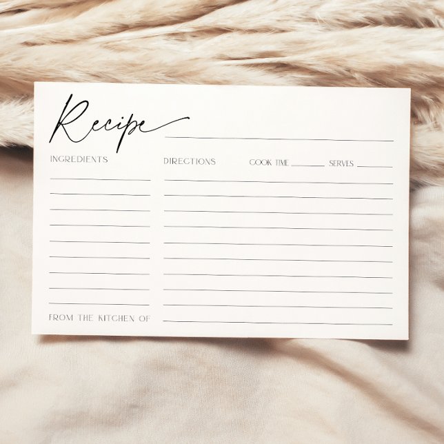Rezeptkarte für das Brautparty der Braut Einladung (Von Creator hochgeladen)