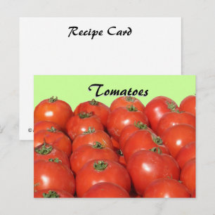 Rezeptkarte - Tomaten Postkarte