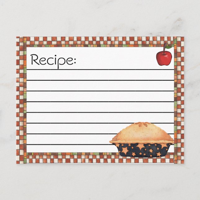 Rezeptkarten Postkarte (Vorderseite)