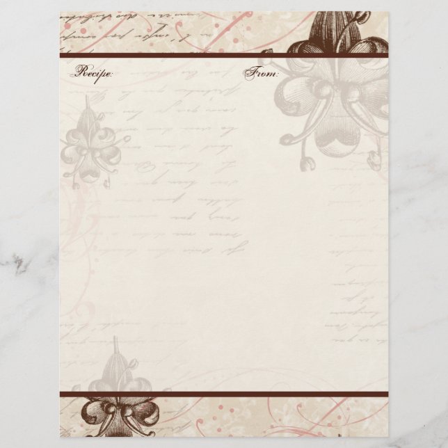 Rezeptseiten der Familie Le Chocolatier (Vorderseite)