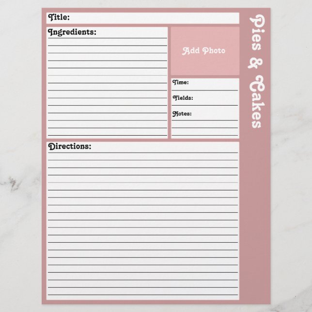 Rezeptseiten (Mauve) (Vorderseite)